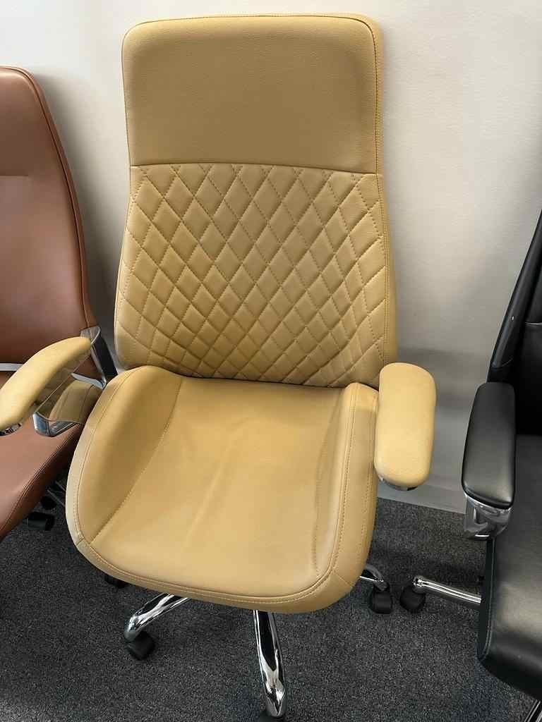 Office chairs in a real workplace setting