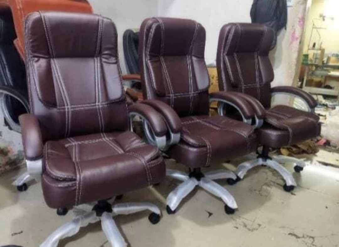 Office chairs in a real workplace setting