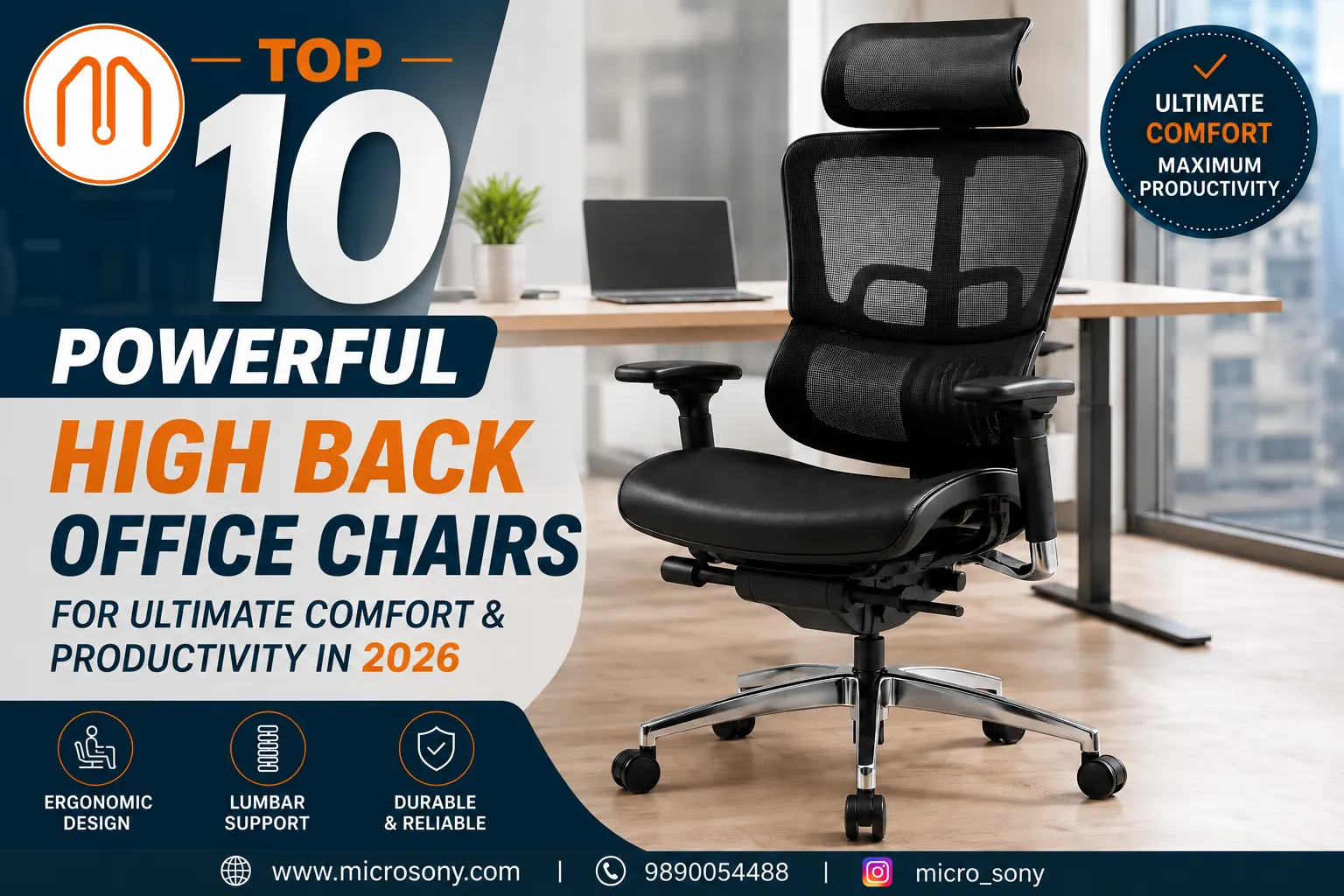 high back office chair
