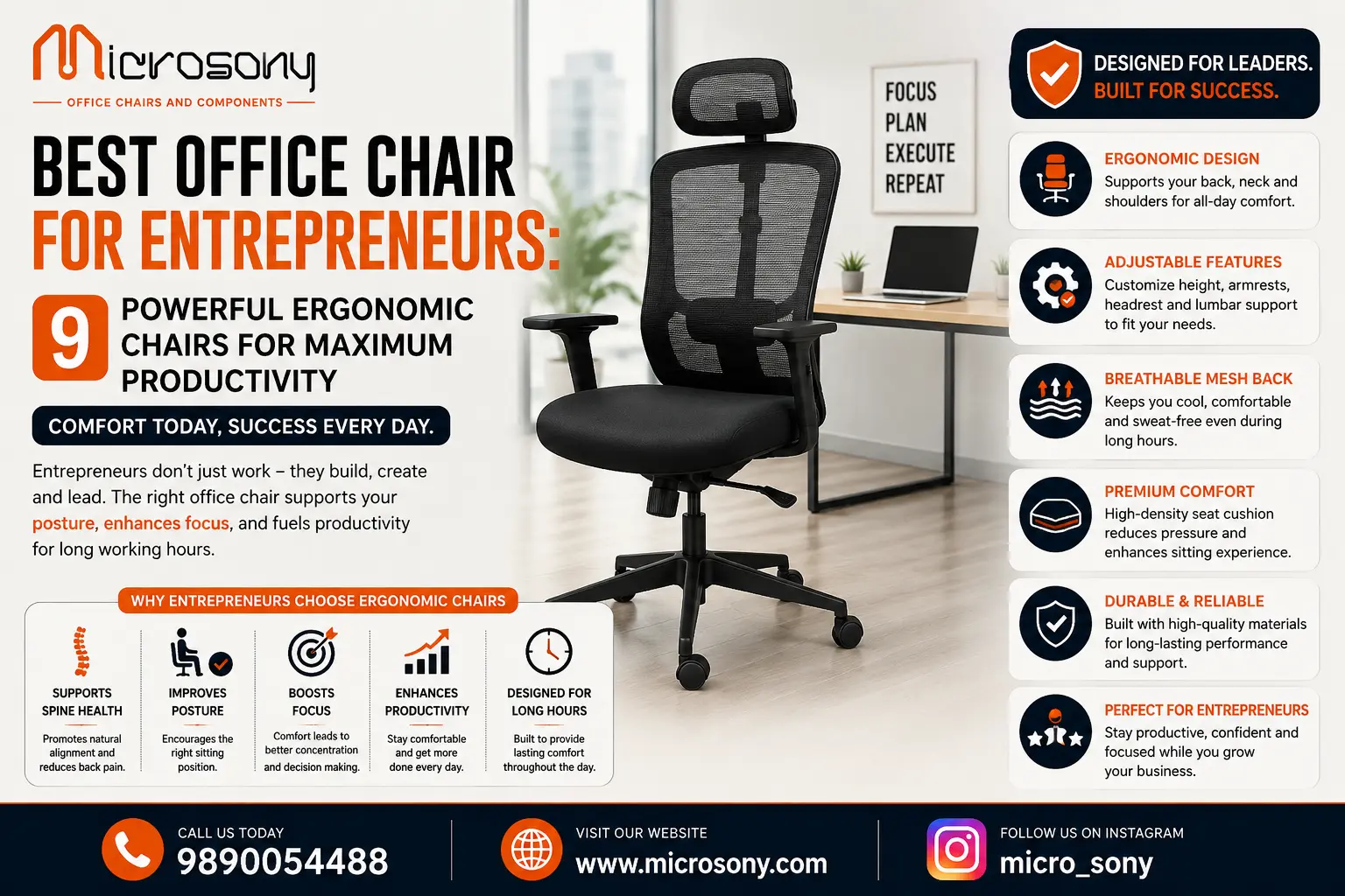 best office chair for entrepreneurs