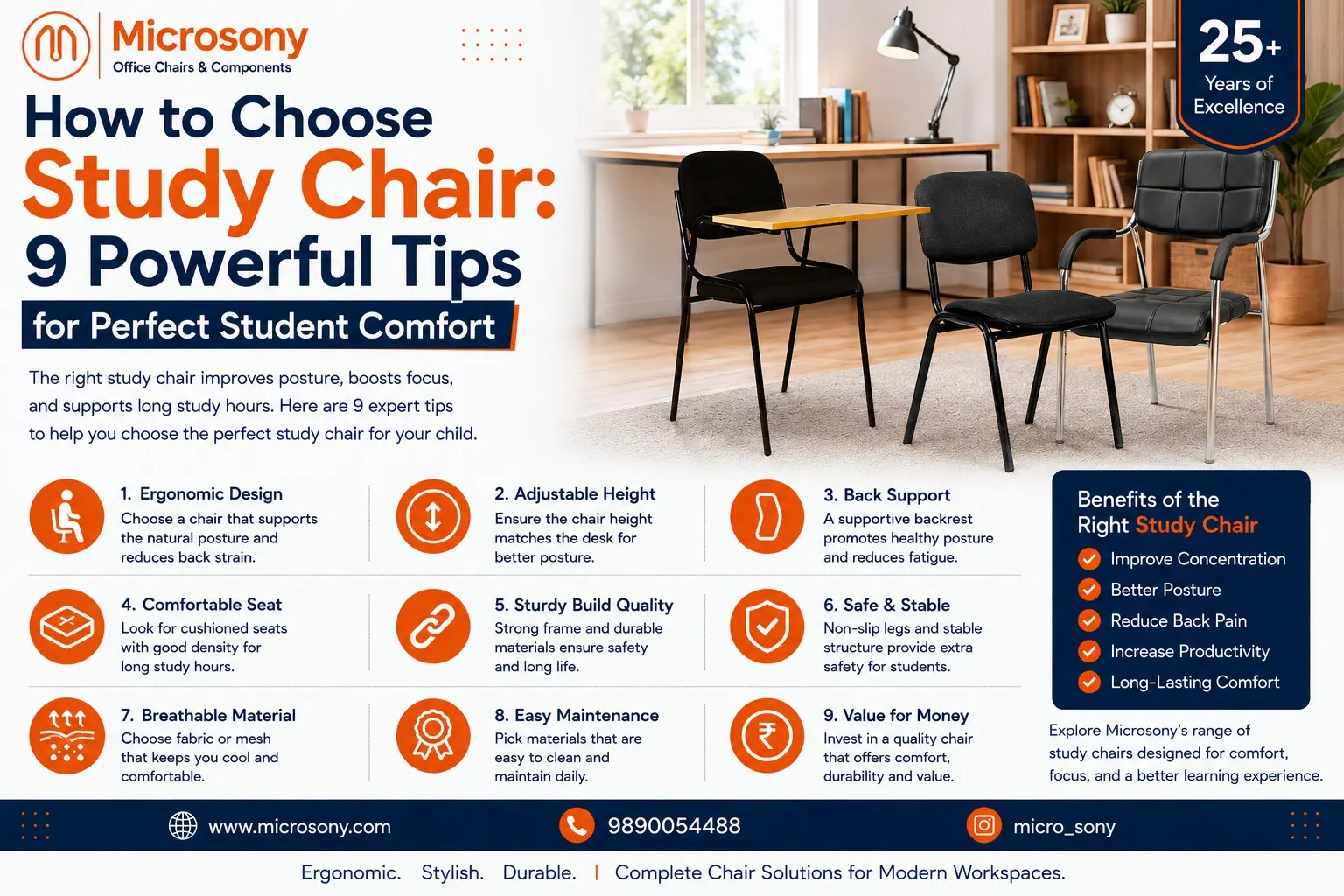 how to choose study chair