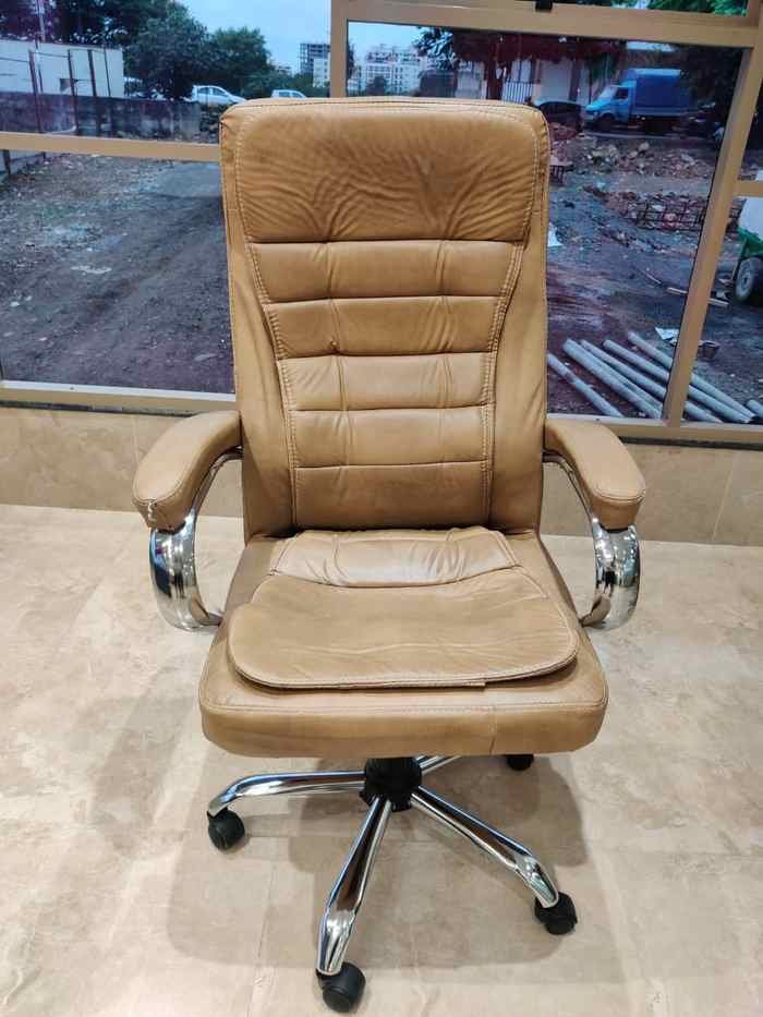 Office chairs in a real workplace setting